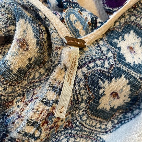SOLD Free People Smooth Talker Printed Dress S - Picture 7 of 8